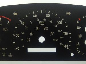 Epica Diesel. KMH to MPH Conversion Dial for imported vehicle. Part No. C263