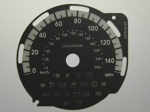 Nitro KMH to MPH Conversion Dial for imported vehicle. Part No. C278