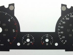 Touareg. MPH to KMH Conversion Dial for imported vehicle. Part No. C347