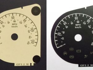 Musa KMH to MPH Conversion Dial for imported vehicle. Part No. C373
