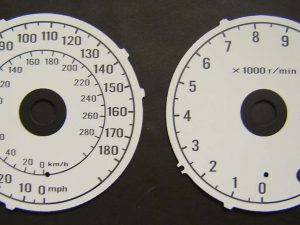 Kawasaki ZZR1400 ABS & GTR1400 KMH to MPH Conversion Dial. Part No. C375