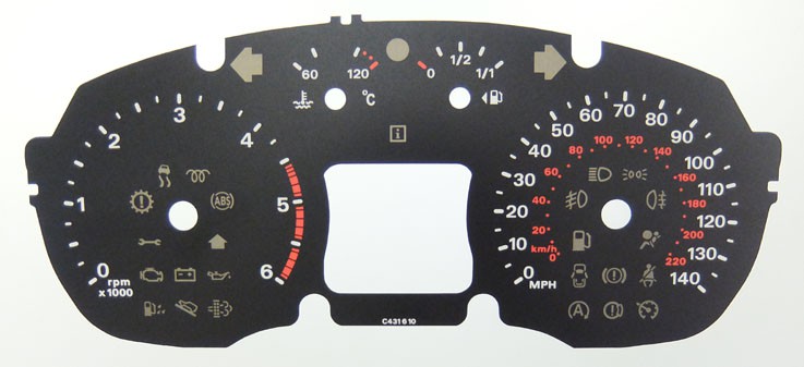 Transit KMH to MPH Conversion Dial for imported Vehicle. Part No. C431
