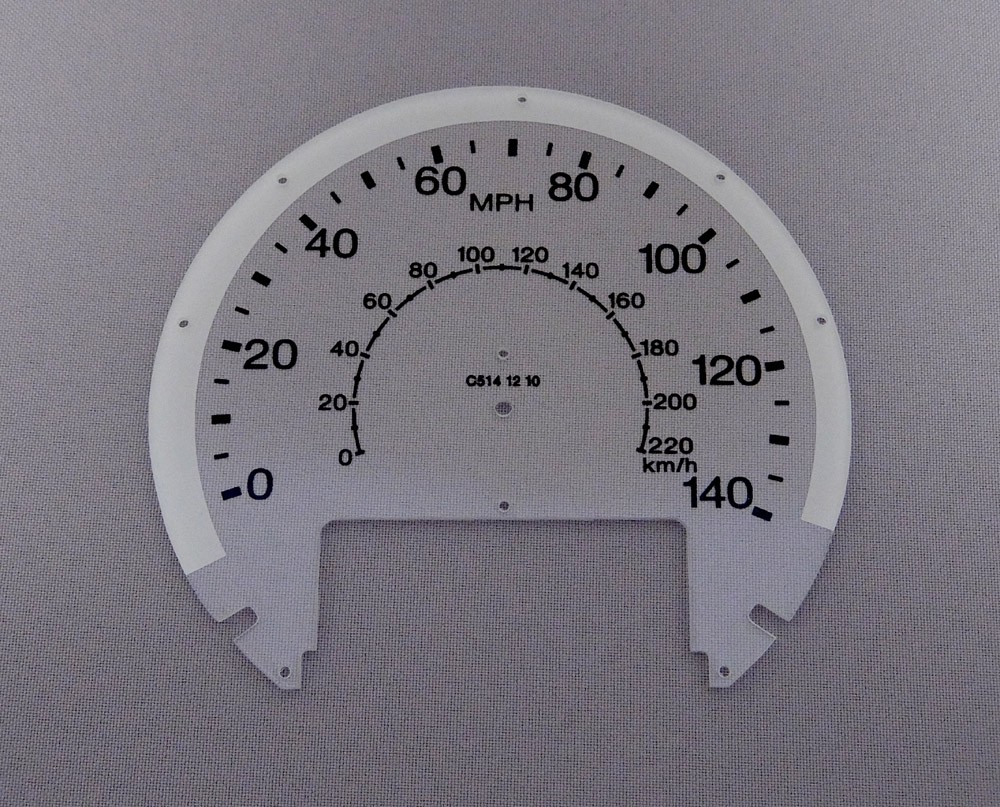 Pilot KMH to MPH Conversion Dial for imported vehicle. Part No. C514