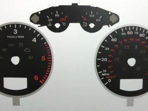 A3. Diesel. KMH to MPH Conversion Dial. 160 MPH. Part No. C530