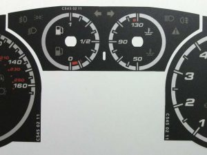 Giulietta & Mito. KMH to MPH Conversion Dial for imported vehicle. Part No. C545