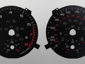 A1 Diesel & Petrol. KMH to MPH Conversion Dial for imported vehicle. Part No. C548