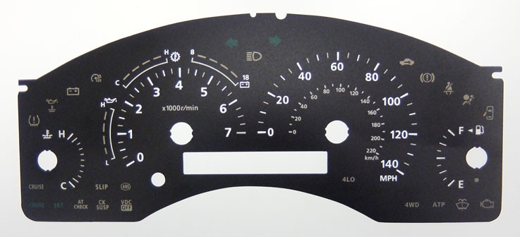 Infiniti QX56 (2004 – 2010) Conversion Dial for imported vehicle. Part No. C561
