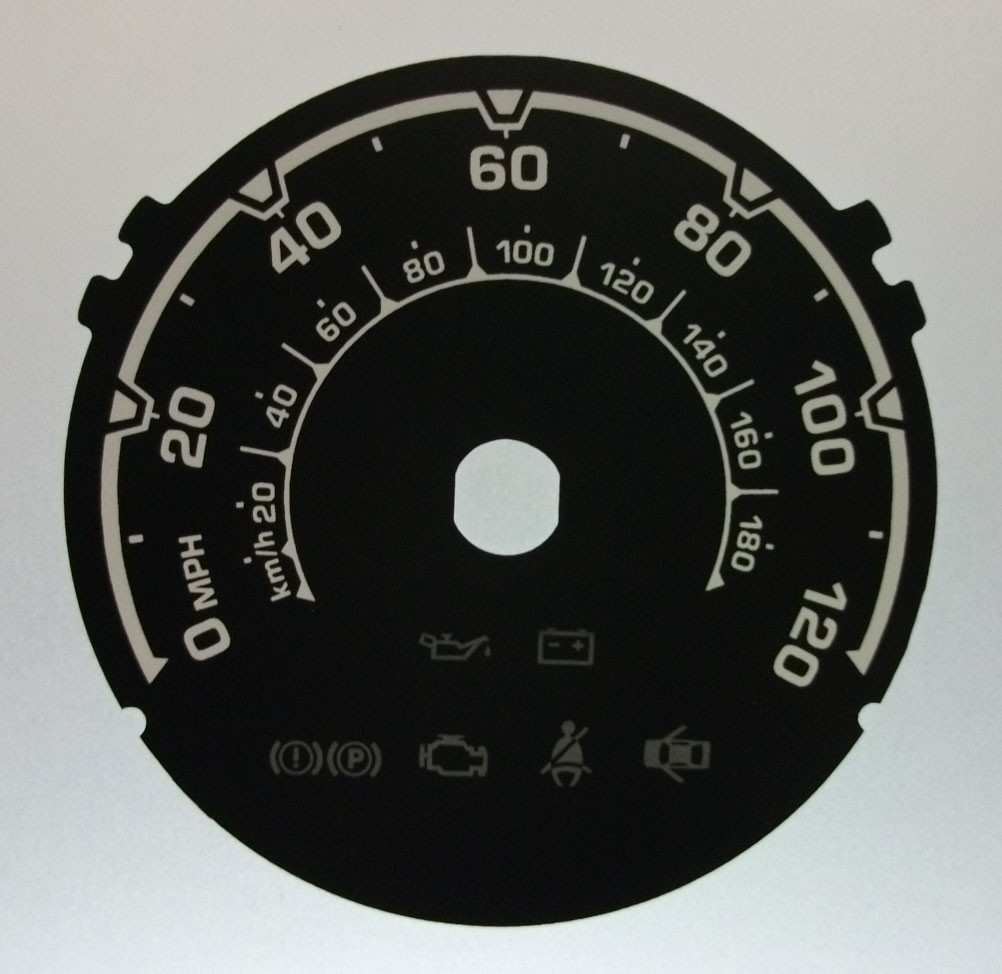 Chevrolet Spark. KMH to MPH Conversion Dial for imported vehicle. Part No. C591