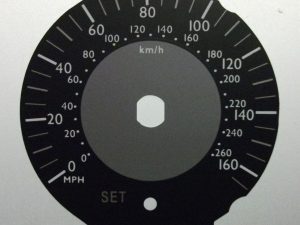 BMW K1200GT. KMH to MPH Conversion Dial for imported vehicle. Part No. C596