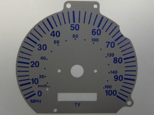 Electric Car. KMH to MPH Conversion Dial for imported vehicle. Part No. C611