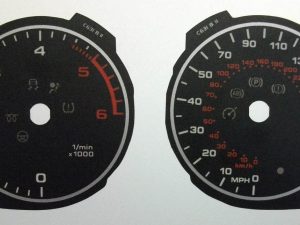 A4. Diesel. KMH to MPH Conversion Dial for imported vehicle. Part No. C631