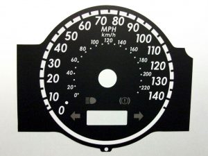 Jazz. KMH to MPH Conversion Dial for imported vehicle. Part No. C695