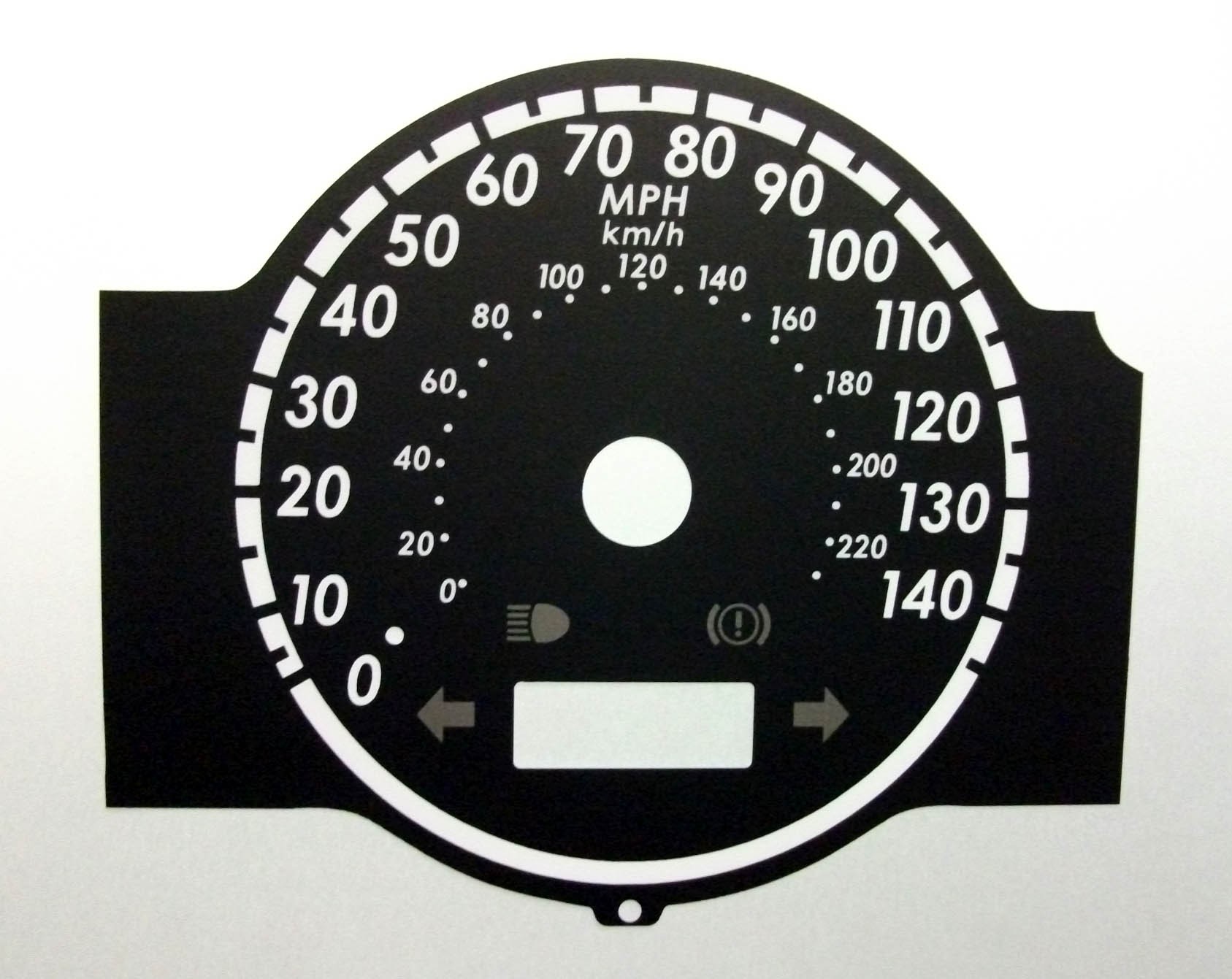 Jazz. KMH to MPH Conversion Dial for imported vehicle. Part No. C695