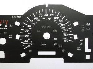 Lexus 300G / 330 / RX350. KMH to MPH Conversion Dial for imported vehicle. Part No. C783