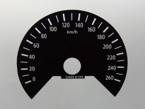 Kia Optima MPH to KMH Conversion Dial for imported vehicle. Part No. C805