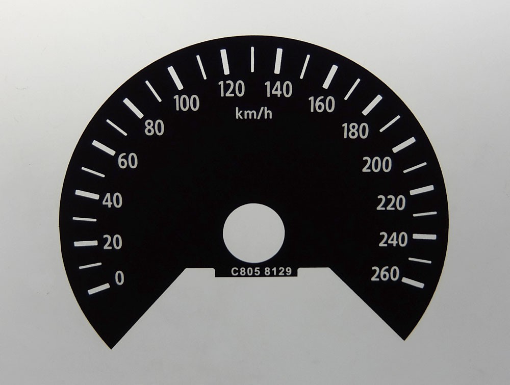 Kia Optima MPH to KMH Conversion Dial for imported vehicle. Part No. C805