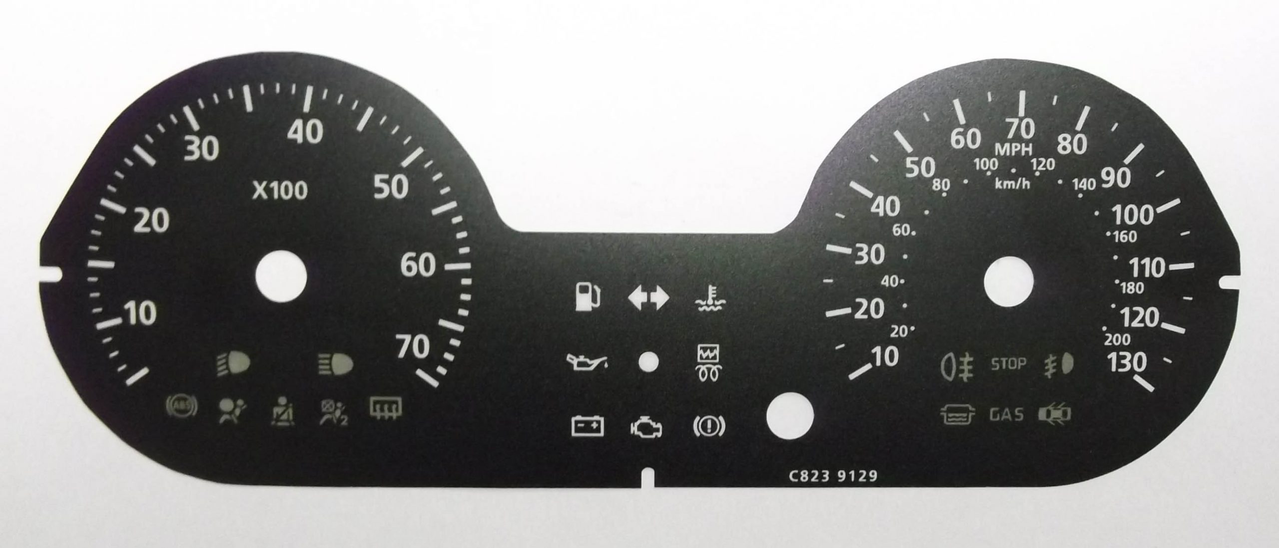 Sandero, Lodgy, Logan, Duster. KMH to MPH Conversion Dial for imported vehicle. Part No. C823