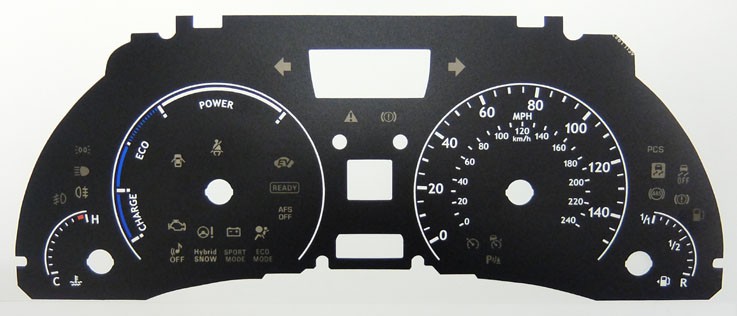 RX450H. KMH to MPH Conversion Dial for imported vehicle. Part No. C861