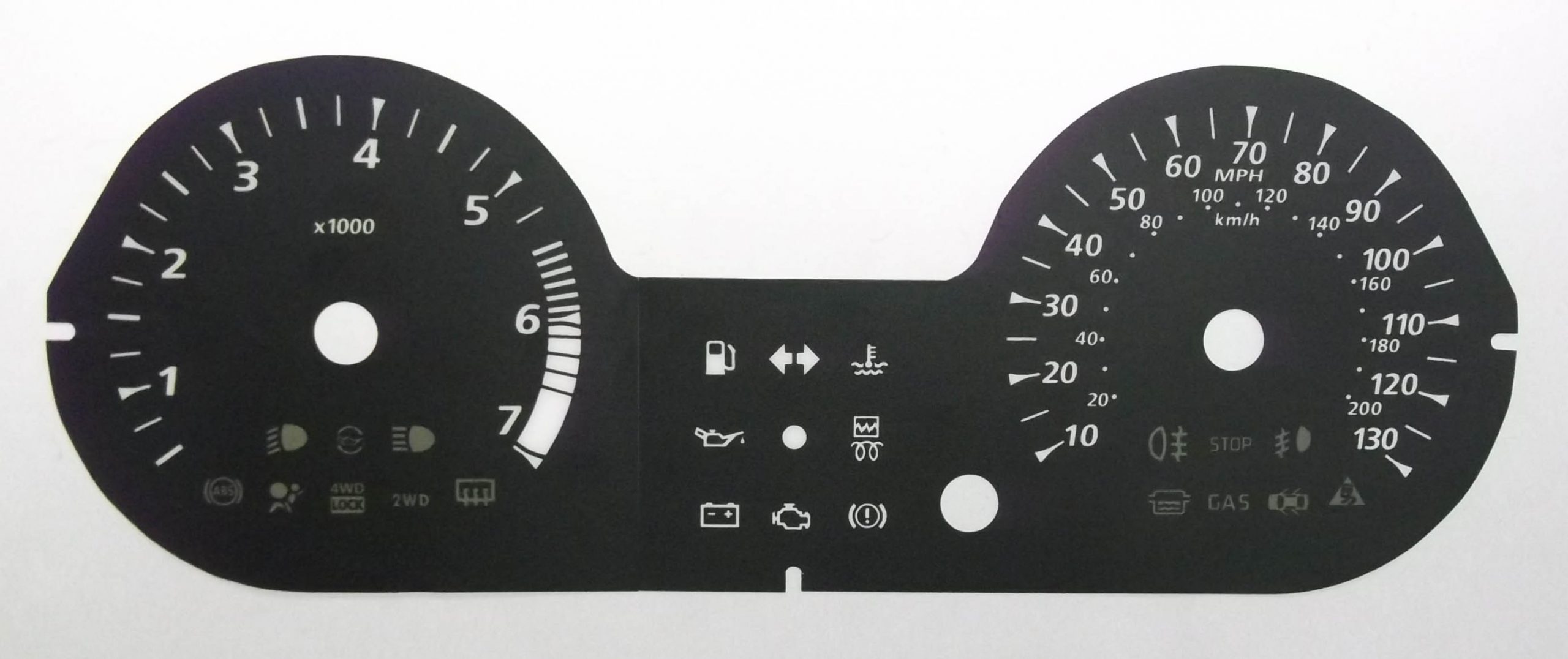 Sandero, Lodgy, Logan, Duster (4 Wheel Drive Only) Petrol and Diesel model. KMH to MPH Conversion Dial for imported vehicle. Part No. C866A