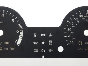 Sandero, Lodgy, Logan, Duster (4 Wheel Drive Only) Petrol and Diesel model. KMH to MPH Conversion Dial for imported vehicle. Part No. C866C