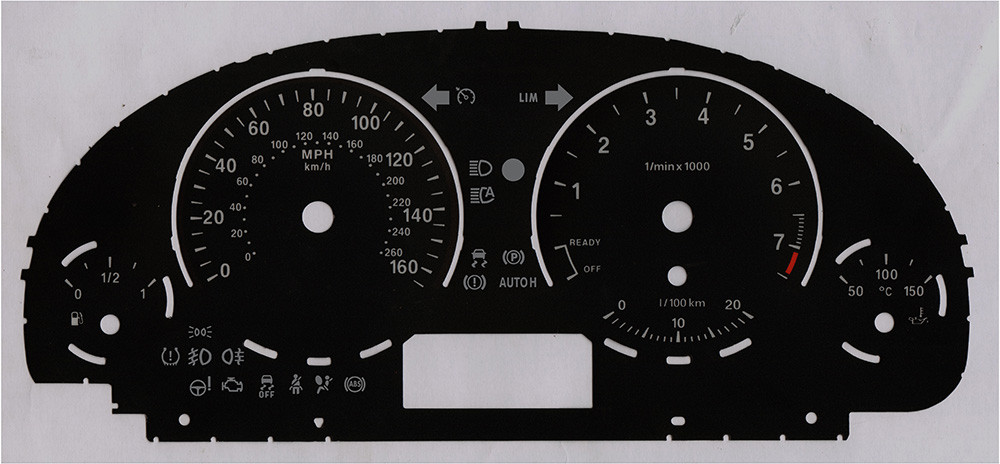 BMW X3 (F25) Petrol, Released 2011. Kmh to MPH conversion dials. Part No. C871