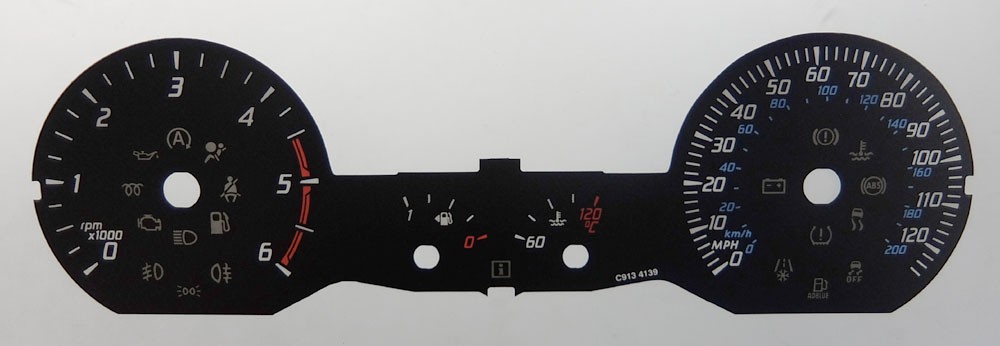Transit & Transit Custom Released 2013 KMH to MPH Conversion Dial for imported Vehicle. Part No. C913