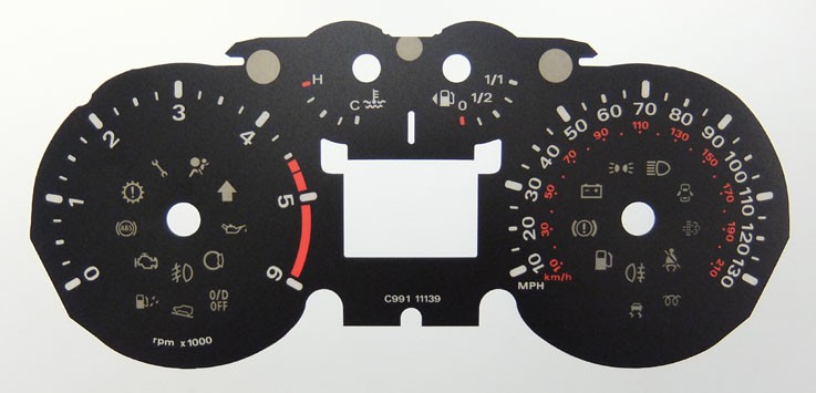 Transit Connect KMH to MPH Conversion Dial for imported vehicle. Part No. C991