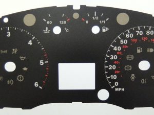 Focus Mk2 & C-Max Mk1. Diesel. (With a trip reset button) KMH to MPH Conversion Dial for imported vehicle. Part No. C039