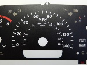 FR-V. KMH to MPH Conversion Dial for imported vehicle. Part No. C346