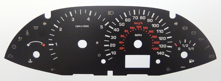 Transit Connect KMH to MPH Conversion Dial for imported vehicle. Part No. C267