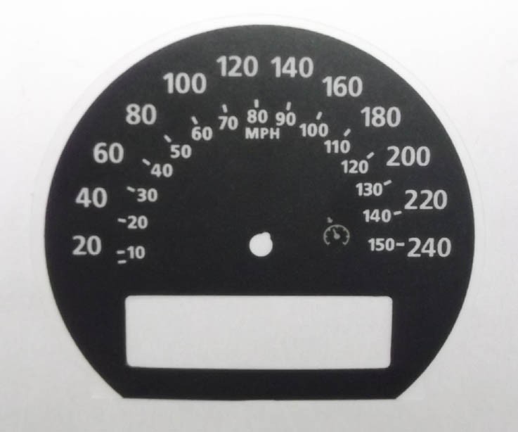 BMW X3 (E83) Dials. Kmh to MPH conversion dials. Part No. C487KM