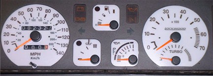 Renault 5 Turbo Dials. Part No. 400H