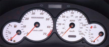 206 Dials. Early Petrol Model. No Oil Gauge Part No. 400XX