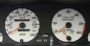 306 Dials. For Diesel Model with Oil Gauge. Speedo Starts at '0' MPH. Part No. 40AAA1