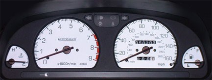 Impreza Turbo. Dials. 160 MPH. aprox’ 93-2001. Part No. 40III