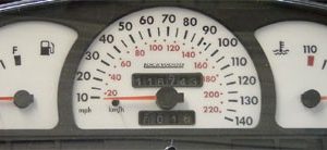 Astra and Cavalier Mk 3 Dials 140 MPH'. No Rev. counter. Part No. 40RRR