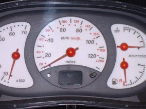 Clio Mk2 Dials. 120 /130 MPH Part No. 44PP