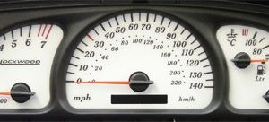 Vectra. Speedo: 140 MPH. Approx 1999-2002 Part No. 44Q