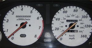 Rover 600 Dials. 140 MPH. (with key icon) Part No. 44S1
