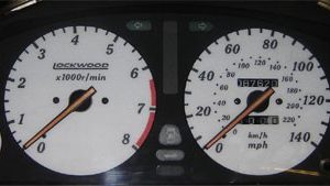 Rover 600 Dials. 140 MPH. (without key icon) Part No. 44S2