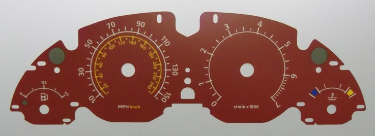 Vogue Mk3 (approx 2002 – onwards). Replacement or Conversion Dial for imported vehicle. Part No. 8224
