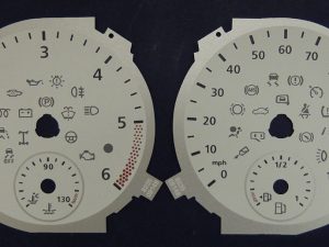 VW Transporter T5 Viper Green and White MPH Dial. Part No. 8235
