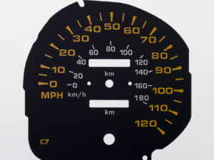Pajero MPH Speedo Face. NO Needle Rest Peg. Part No. C007