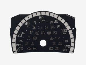 VW UP! and Skoda Citygo KMH to MPH Conversion Dial for imported vehicle. Part No. C1073A