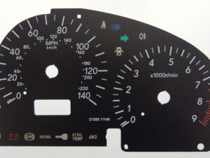 Impreza. KMH to MPH Conversion Dial for imported vehicle. Part No. C1202