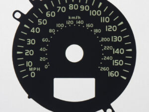 Volvo S60, S80, XC70, XC90 and V70 KMH to MPH Conversion Dial for imported vehicle. Part No. C121