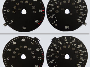 Passat Diesel & Petrol. KMH to MPH Conversion Dial for imported vehicle. Part No. C1337