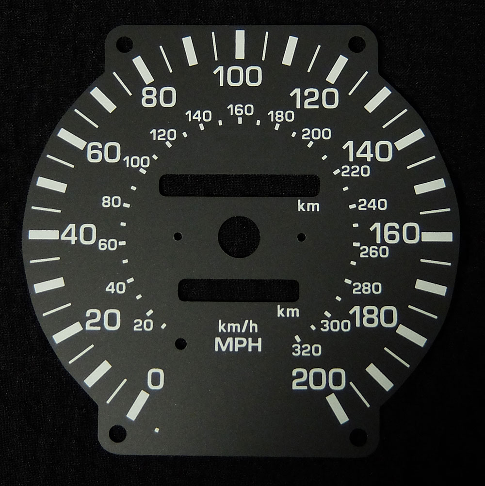 Nissan R32 Skyline GTR, KMH to MPH Conversion Dial for imported / exported vehicle. Part No. C1580