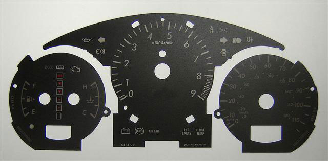 Impreza STi ’00 to ’05. KMH to MPH Conversion Dial for imported vehicle. Part No. C181
