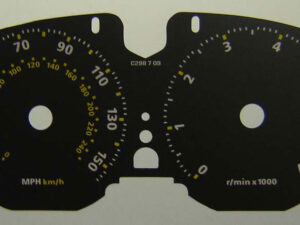 Vogue Supercharged Mk3 (approx 2002 - onwards). KMH to MPH Conversion Dial for imported vehicle. Part No. C298